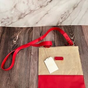 UGG Red and Tan Crossbody Bag